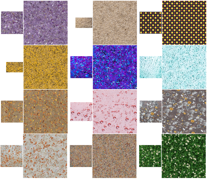 A grid of results generated by our algorithm